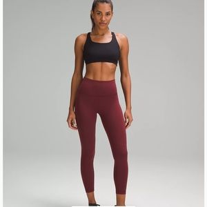 Lululemon Red Merlot leggings size 2